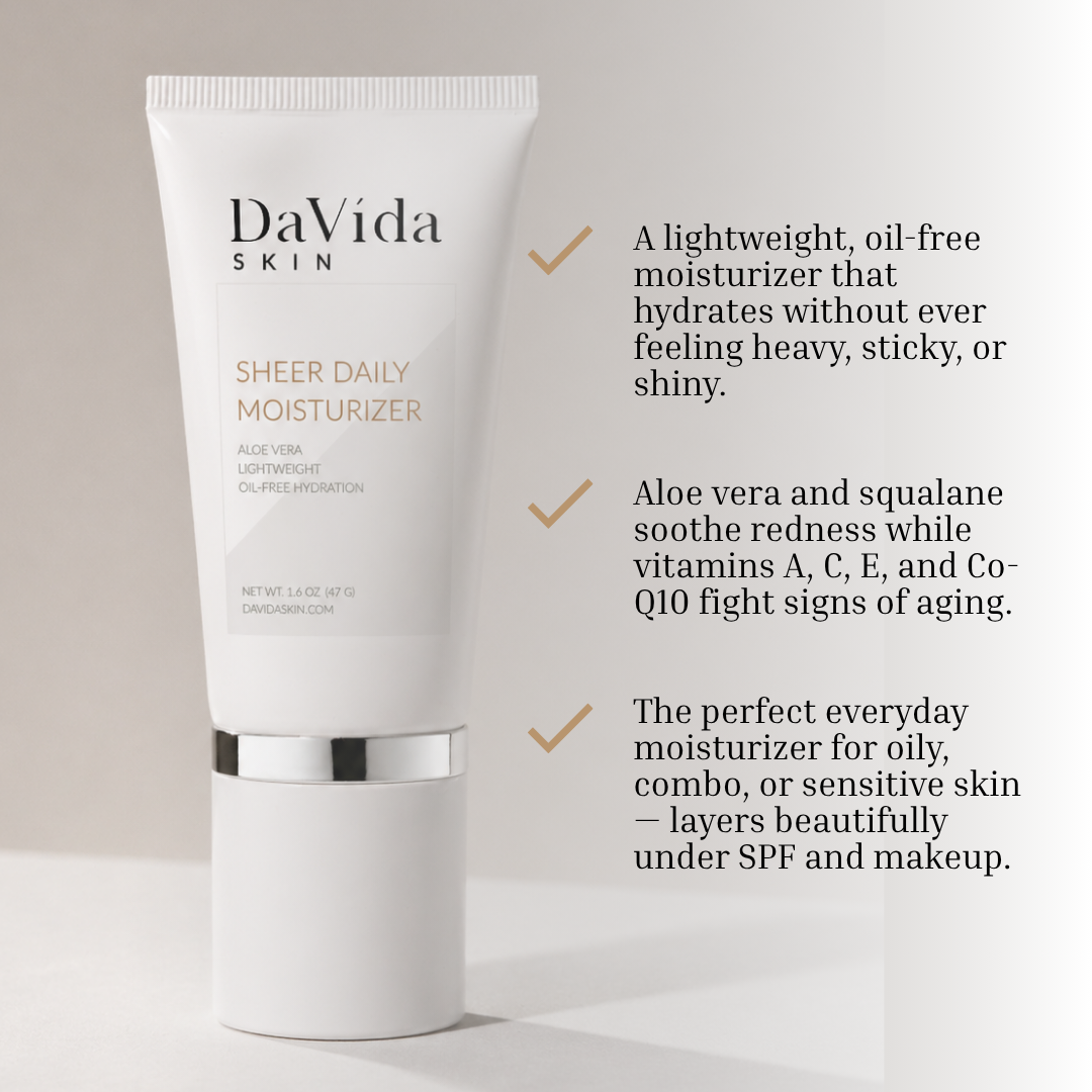 DaVida Skin Sheer Daily Moisturizer | Oil-Free Aloe