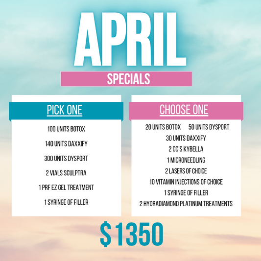 APRIL SPECIAL – $1350 PACKAGE