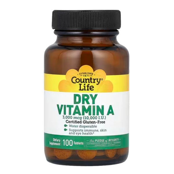 Country Life Vitamin A 10,000 IU | Acne Support