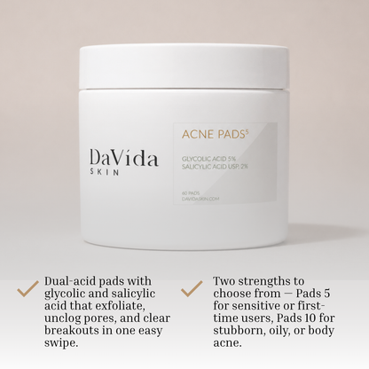 DaVida Skin Acne Pads | Glycolic + Salicylic