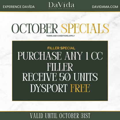 Filler Special - Any 1 CC + 50 Units Dysport Free