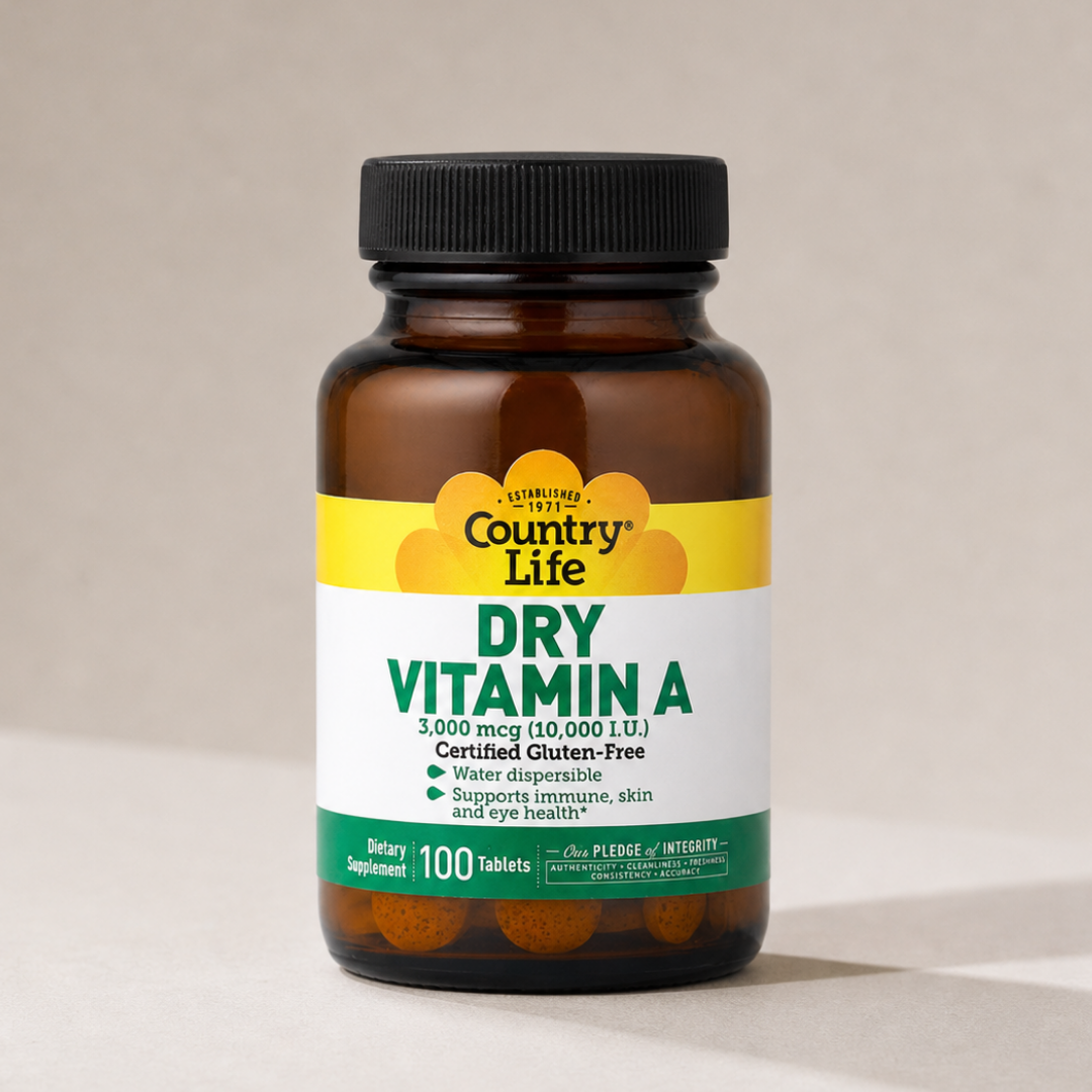 Country Life Vitamin A 10,000 IU | Acne Support